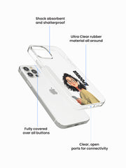 Smarty Girliecore Name Printed Clear Silicone Cover