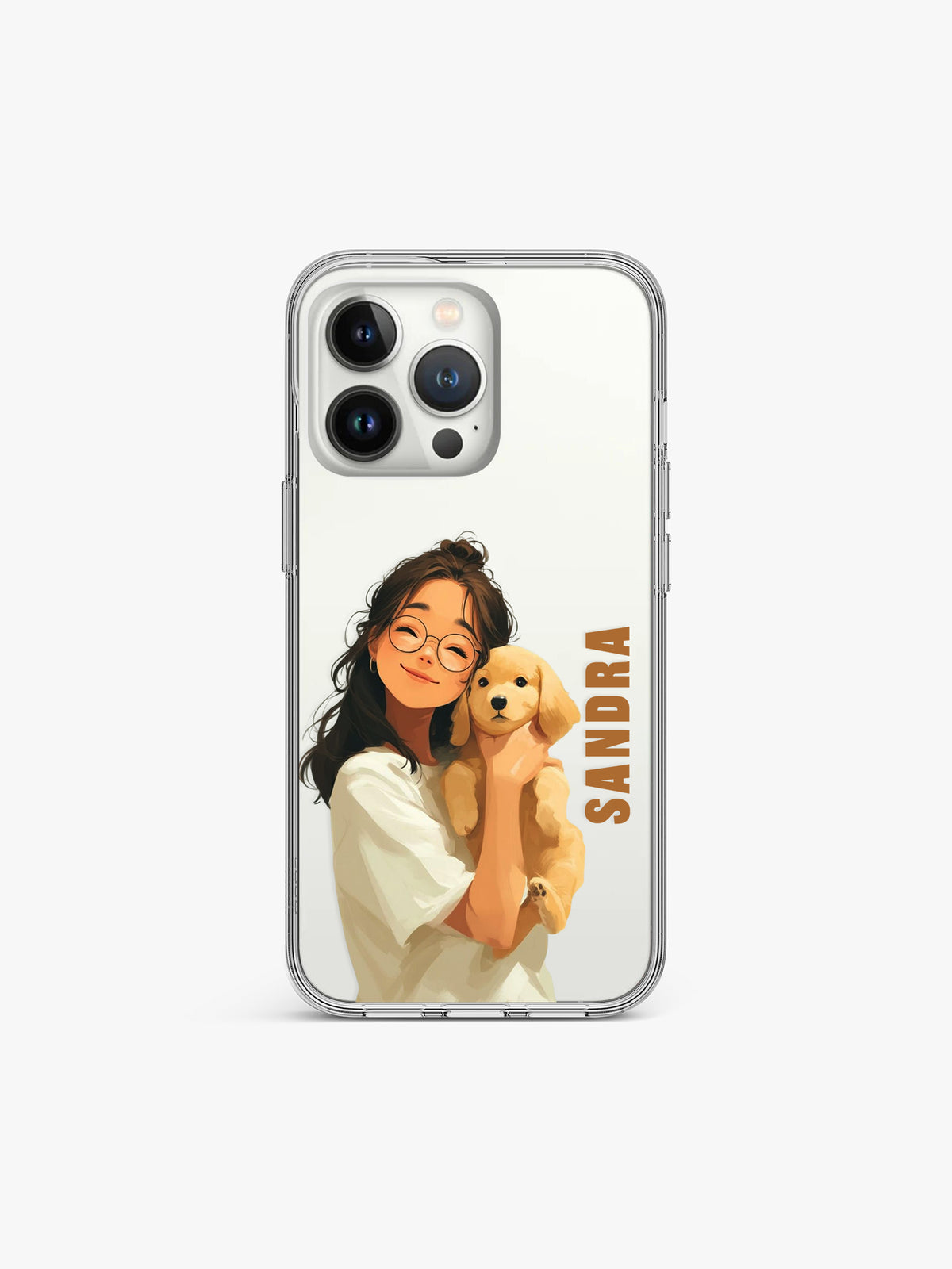 Snuggly Girliecore Name Printed Clear Silicone Cover