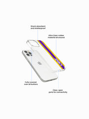Kolkata Stellar Cricket Name Printed Clear Silicone Cover