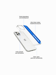 Mumbai Stellar Cricket Name Printed Clear Silicone Cover