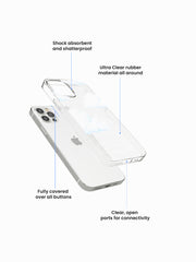 Sea Upside Cloud Printed Clear Silicone Cover