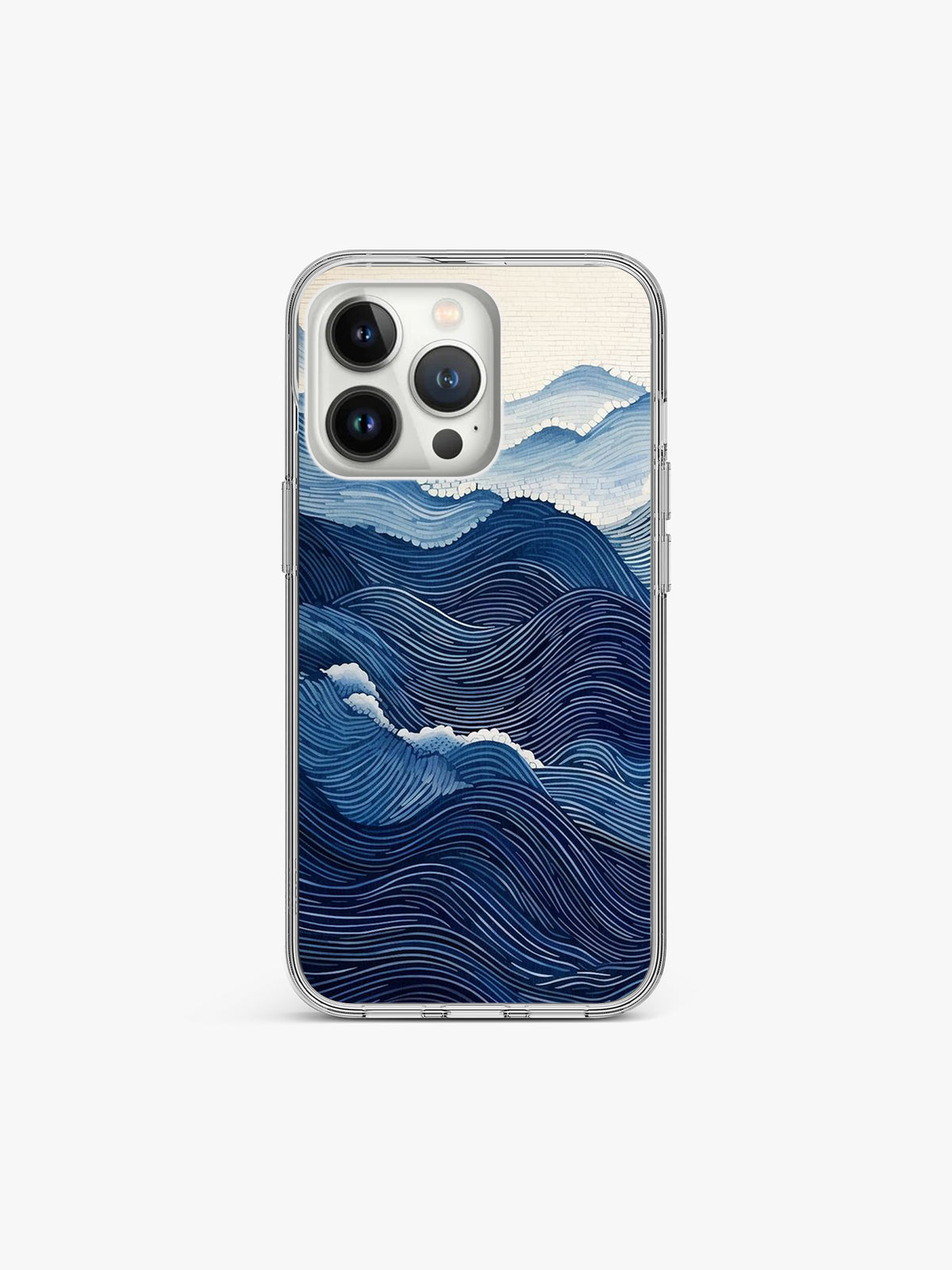 Wave Pastel Art Silicone Case Cover