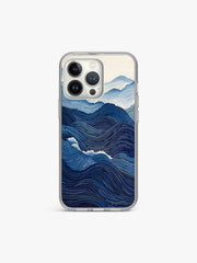 Wave Pastel Art Silicone Case Cover