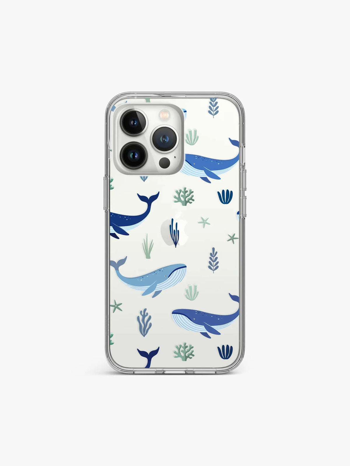 Whale Ocean Anti-Yellow Clear Case