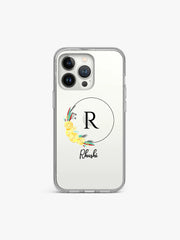 Floral Ring Name Printed Clear Silicone Cover